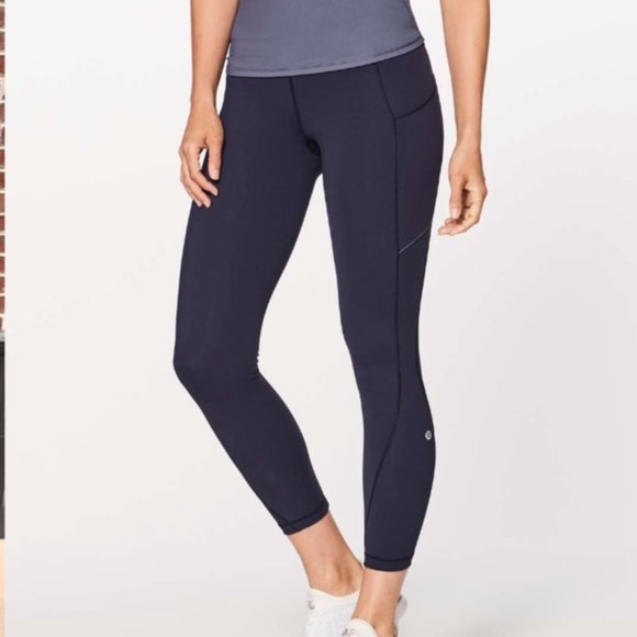 Lululemon Run On Tight (25") Midnight Navy - Picture 1 of 16